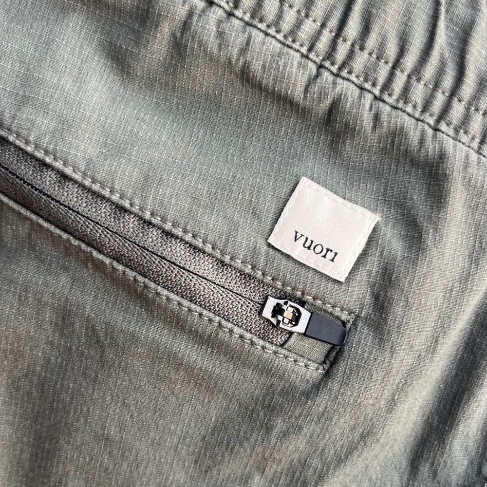 Vuori Ripstop Pant Army Khaki Green Organic Cotton Womens Medium Hiking Outdoor - Picture 5 of 15